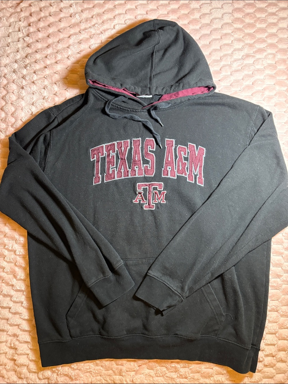 Black Texas A&M  Hoodie with Maroon Logo